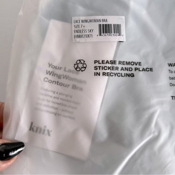 Knix - Lace Wing Woman Contour Bra - Endless Sky, limited edition. Size: 7+. NWT - Picture 4 of 8
